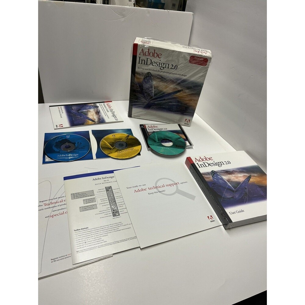 Adobe In Design 2.0 MAC UPGRADE Version w/ Serial Number